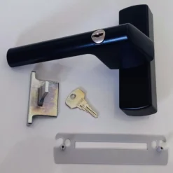 Anahtarlı Si-Aubi Alüminyum Pencere Kolu Siyah