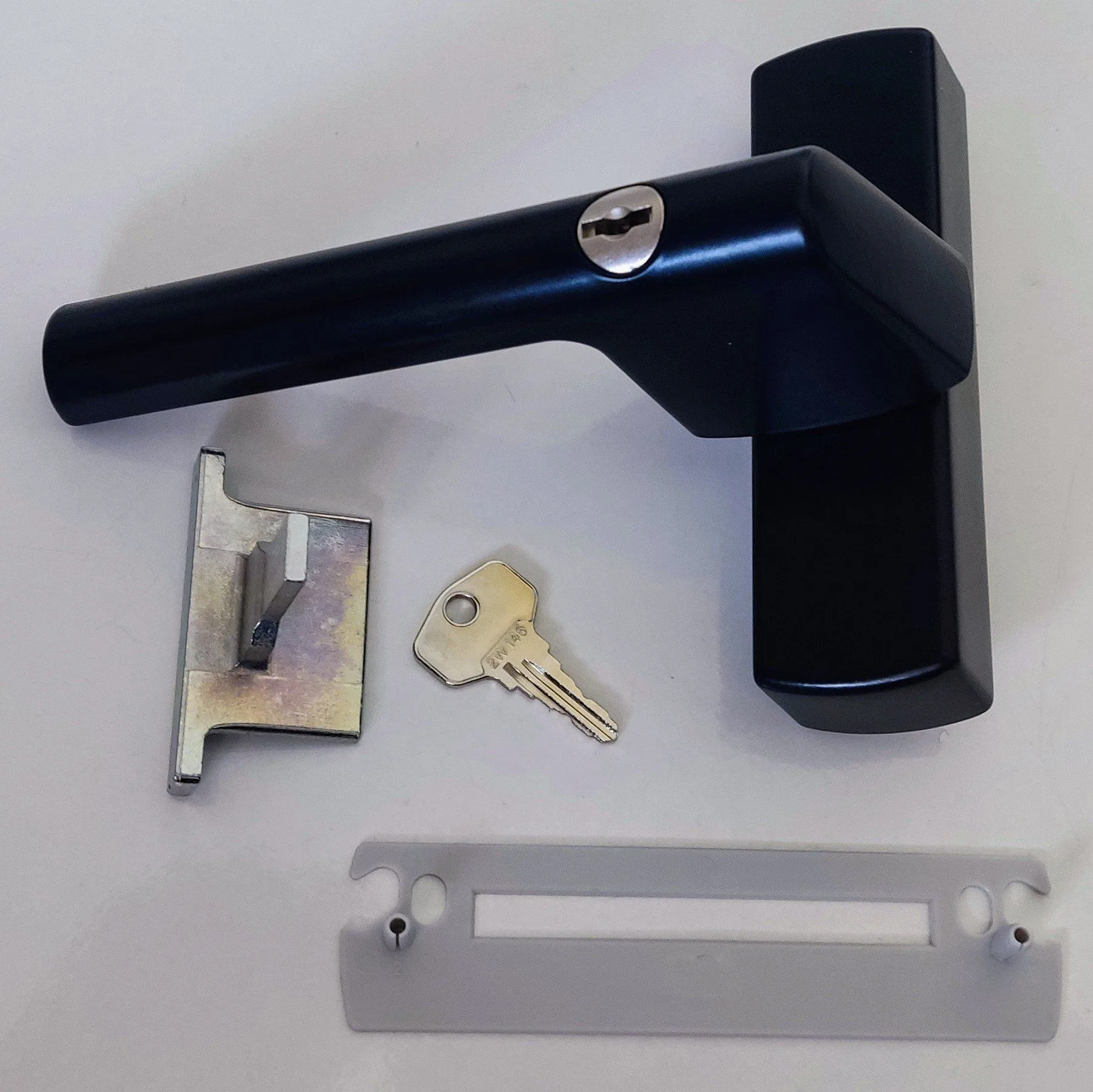 Anahtarlı Si-Aubi Alüminyum Pencere Kolu Siyah