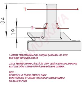 (sİ aubİ dİl) si aubi alüminyum Çift açılım eksenel pencere kolu dİlİ