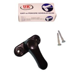 4 adet koyukahve pencere Çocuk emniyet ve hırsız kilidi metal Çek Çevir