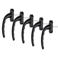 5 adet koyukahve pencere kolu alüminyum. yerli Üretim. kayapen marka. 124 gram / adet