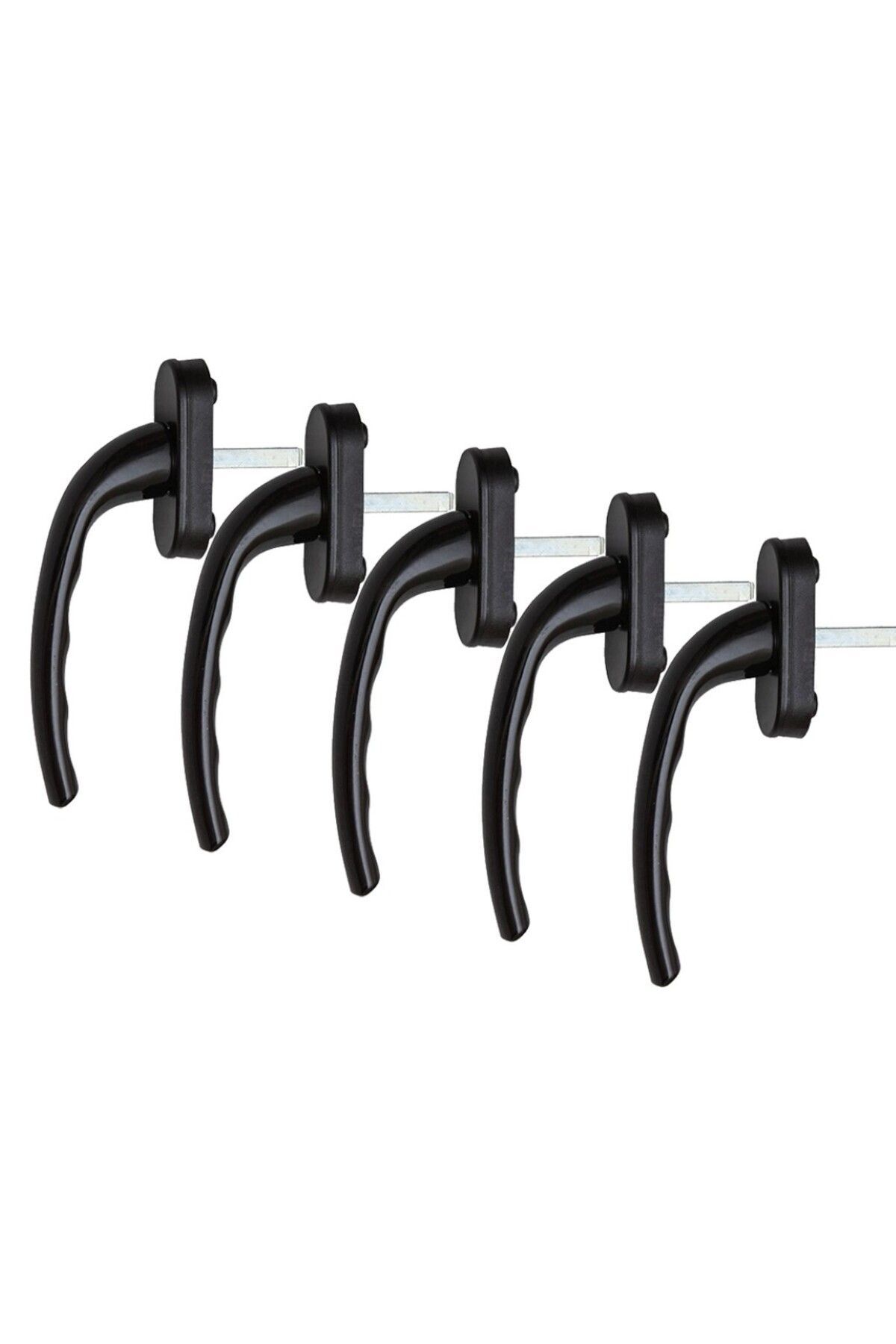 5 adet koyukahve pencere kolu alüminyum. yerli Üretim. kayapen marka. 124 gram / adet