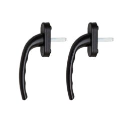 2 adet koyukahve pencere kolu alüminyum. yerli Üretim. kayapen marka. 124 gram / adet