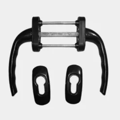 Rozetli Sürme ve Kapı Kolu Siyah-KoyuKahve