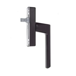 si aubi alüminyum Çift açılım eksenel pencere kolu siyah ral 9005