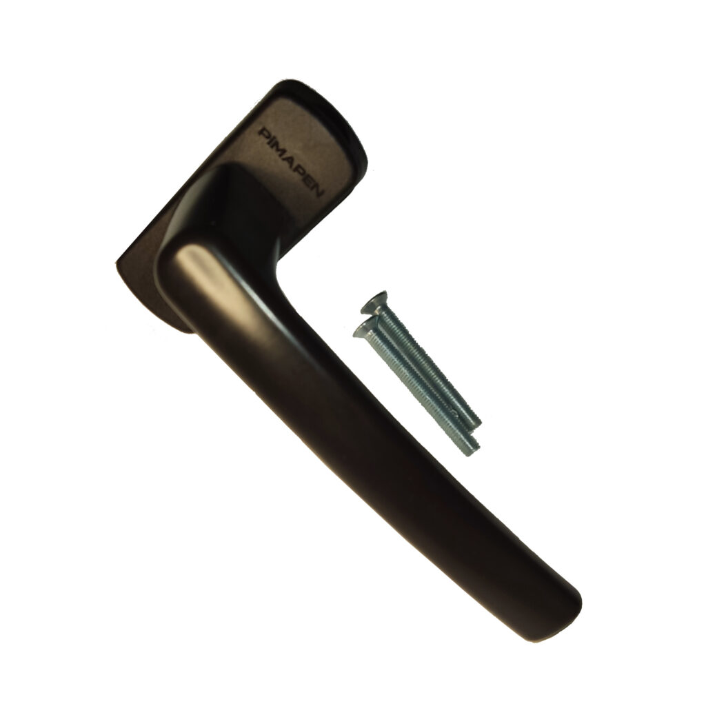 Alüminyum PVC Kapı Pencere Yedek Parça ve Servis Hizmeti 13 - orijinal pimapen® pvc pencere kolu – ral8022 koyu kahve alüminyum (153 gr)