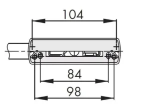 si aubi eksenel pencere kolu Çift açılım için siyah