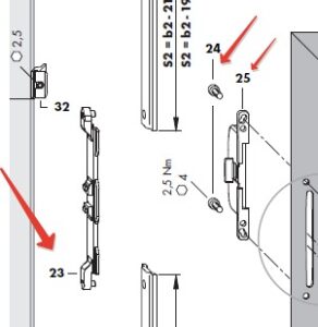 si aubi kol İletim ve hatalı kullanım mandalı (siegenia aubi)